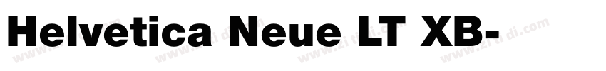 Helvetica Neue LT XB字体转换